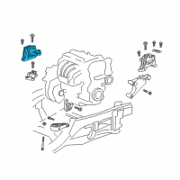 OEM GMC Terrain Transmission Mount Diagram - 85003188