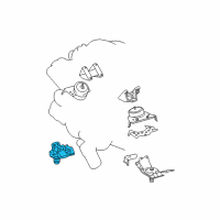 OEM 2008 Toyota Sequoia Rear Mount Diagram - 12371-0F060
