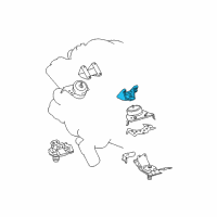 OEM Toyota Tundra Mount Bracket Diagram - 12315-0F020