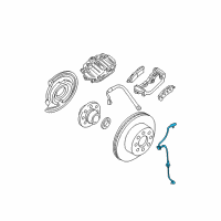 OEM 2010 GMC Sierra 2500 HD ABS Sensor Diagram - 22740471