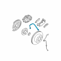 OEM 2007 Chevrolet Silverado 2500 HD Brake Hose Diagram - 25923711