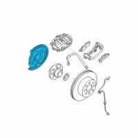 OEM 2007 Chevrolet Silverado 3500 HD Backing Plate Diagram - 19121912