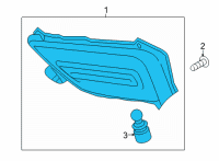 OEM 2021 Hyundai Santa Fe Turn Signal Light Rear Diagram - 92405-S1620