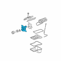 OEM 2003 Ford F-250 Super Duty Timing Belt Cover Diagram - 3C3Z6019A