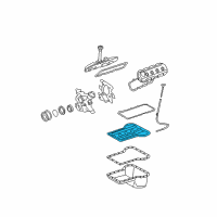 OEM 2005 Ford F-350 Super Duty Upper Oil Pan Diagram - 4C3Z-6675-AA