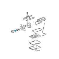 OEM 2007 Ford F-250 Super Duty Timing Cover Front Seal Diagram - 3C3Z-6700-BA