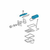 OEM 2003 Ford F-350 Super Duty Valve Cover Diagram - 4C3Z-6582-BA