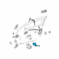 OEM 2003 Lexus GS300 Switch Sub-Assy, Door Unlock Diagram - 84903-30060