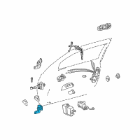 OEM 2004 Lexus GS430 Hinge Assy, Front Door Diagram - 68730-30140