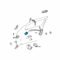 OEM 2002 Lexus GS300 Door Inside Handle Sub-Assembly, Right Diagram - 69205-30130-B0