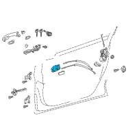 OEM 2019 Toyota C-HR Handle, Inside Diagram - 69205-F4010-C1