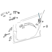 OEM 2018 Toyota C-HR Lock Rod Diagram - 69311-F4010