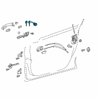 OEM 2021 Toyota C-HR Cylinder & Keys Diagram - 69052-F4080