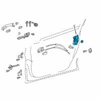 OEM 2019 Toyota C-HR Lock Diagram - 69040-F4010