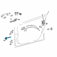 OEM 2018 Toyota C-HR Door Check Diagram - 68610-F4030