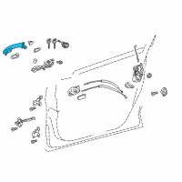 OEM 2021 Toyota C-HR Handle, Outside Diagram - 69210-F4010-A0