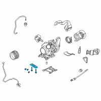 OEM 2011 Ford F-250 Super Duty Turbocharger Mount Kit Diagram - BC3Z-6L612-A