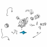 OEM 2022 Ford F-350 Super Duty Pedestal Gasket Diagram - BC3Z-6587-A