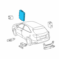 OEM 2012 Lexus RX450h Computer Assy, Smart Diagram - 89990-48085