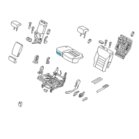 OEM 2017 Kia Sorento Pad Assembly-Rear Seat Cushion Diagram - 89150C6010