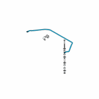 OEM 2002 Kia Sedona Stabilizer Bar-Rear Diagram - 0K52Y28151E