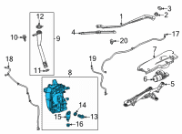 OEM 2021 Chevrolet Trailblazer Washer Reservoir Diagram - 42748842
