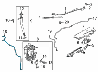 OEM Chevrolet Trailblazer Washer Hose Diagram - 42725367