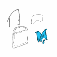 OEM 2015 Chevrolet Equinox Window Regulator Diagram - 22803200