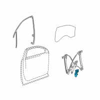 OEM 2014 Chevrolet Equinox Window Motor Diagram - 22823481