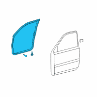 OEM 2004 Toyota Highlander Weatherstrip Diagram - 67862-48021