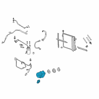 OEM 2007 Ford Crown Victoria Compressor Diagram - 8L2Z-19703-C