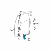 OEM 2009 Toyota Tacoma Handle, Inside Diagram - 69207-04010-B0