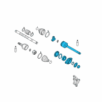 OEM 2016 Nissan Quest Joint Assembly Outer Diagram - 39771-JN10E