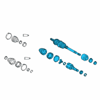 OEM Toyota Yaris Axle Assembly Diagram - 43410-0D520