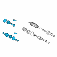 OEM 2006 Scion xB Boot Kit Diagram - 04427-52891