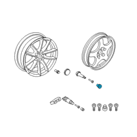 OEM 2022 Toyota GR Supra Valve Stem Cap Diagram - 90118-WA294