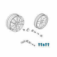 OEM 2022 Toyota GR Supra Wheel Lock Kit Diagram - 90118-WA688