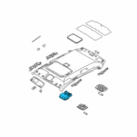 OEM 2010 Kia Sportage Lamp Assembly-OVERHEADEAD Console Diagram - 928202E000EZ