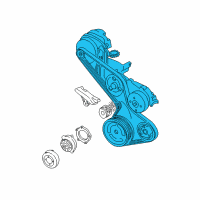 OEM 2003 Pontiac Aztek Serpentine Belt Diagram - 12588408
