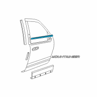 OEM 2007 Mercury Mountaineer Belt Weatherstrip Diagram - 8L2Z-7821453-AA