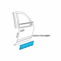 OEM 2004 Mercury Mountaineer Cladding Diagram - 1L2Z-7820879-FB