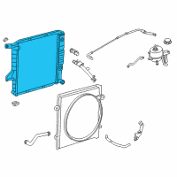 OEM Ford Ranger Radiator Diagram - 6L5Z-8005-AA