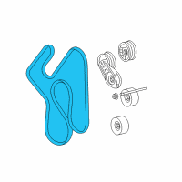 OEM 2007 Dodge Ram 3500 Belt-SERPENTINE Diagram - 53032132AL