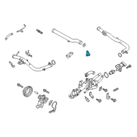 OEM 2016 Hyundai Genesis Gasket-Thermostat Case Diagram - 25614-3L150