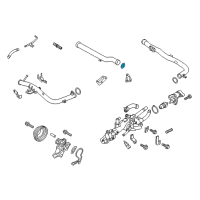 OEM 2019 Kia K900 Pipe Assembly-Water C Diagram - 254603CGA0