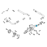 OEM 2020 Kia Stinger Gasket-COOLANT Inlet Diagram - 256403L100