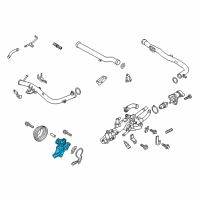 OEM 2020 Kia K900 Pump Assembly-Coolant Diagram - 251003L100