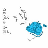 OEM Dodge Stratus Fuel Tank Assembly Diagram - 1700A015