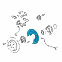 OEM Buick Encore Splash Shield Diagram - 42453981