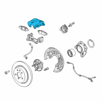 OEM 2012 Buick Verano Caliper Assembly Diagram - 13300884